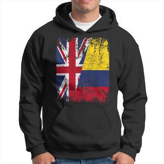Colombia Half Britain Uk Friendship Flag Colombian Hoodie - Thegiftio UK