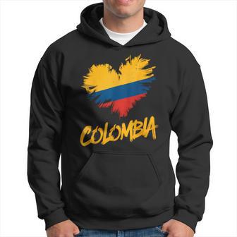 Colombia Heart Flag Hoodie - Thegiftio UK