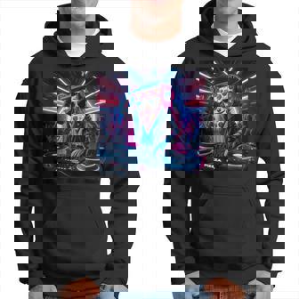 Colorful Club Pizza Slice Dj For Music Lovers Oa Hoodie - Monsterry