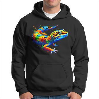 Colorful Leopard Gecko Hoodie - Thegiftio UK