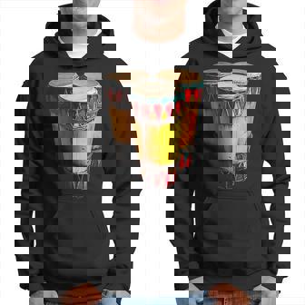Congas Instrument De Musique Motif Illustration Congas Sweat à capuche - Cadeauxyz