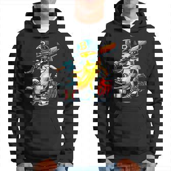 Cool Banana Baseball Player Sports Lover Hoodie - Thegiftio UK