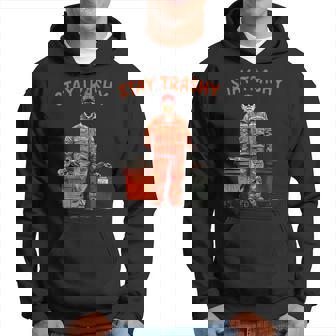 Cool Donald Trump Garbage Stay Trashy Maga Trump 2024 Hoodie - Thegiftio