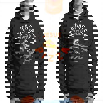 Cool This Guy Runs On Jesus And Pizza Hoodie - Monsterry