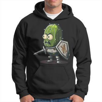Cool Pickle Outfit In Knight Style For Medieval Lovers Hoodie - Thegiftio UK