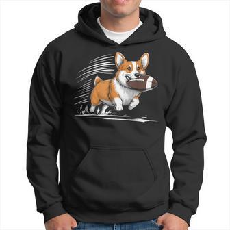 Corgi Hund Spielt Fußball Spieler Sport Kapuzenpullover - Geschenkecke