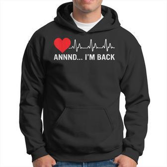 Coronary Bypass Artery Open Heart Diseases Surgery Heartbeat Hoodie - Thegiftio UK