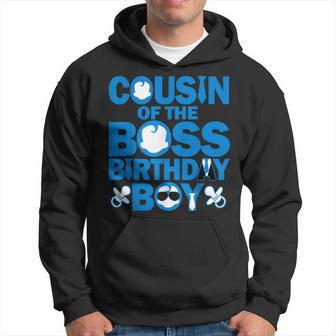 Cousin Of The Boss Birthday Boy Baby Family Decorations Hoodie - Thegiftio UK