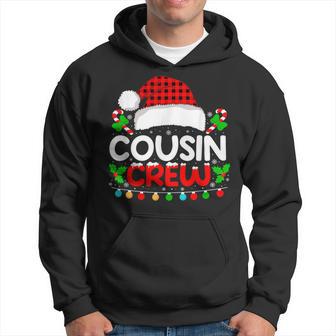 Cousin Crew Buffalo Plaid Xmas Pajamas Christmas Lights Hoodie - Thegiftio UK