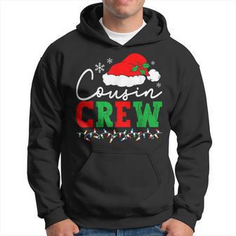 Cousin Crew Christmas Xmas Lights Family Matching Pajamas Hoodie - Thegiftio UK