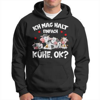 Cow Ich Mag Halt Einfach Cows Ok Bauer Cow Kapuzenpullover - Geschenkecke