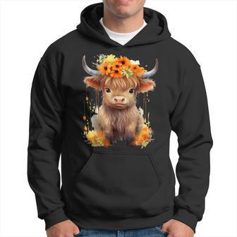 Cow Scottish Highland Cow Western Wear Highland Cow Hoodie - Thegiftio UK