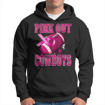 Cowboys Pink Out Football Tackle Breast Cancer Hoodie - Thegiftio UK