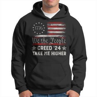 Creed 24' Take Me Higher American Flag Hoodie - Thegiftio UK