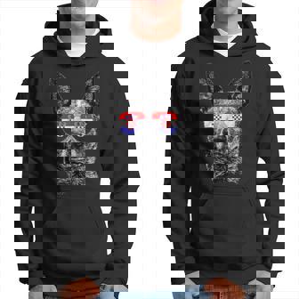 Croatia Dog Flag Sunglasses Football Soccer Lover Hoodie - Thegiftio