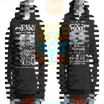 Cruisin Through 20 Years 20Th Wedding Anniversary Cruise Hoodie - Monsterry