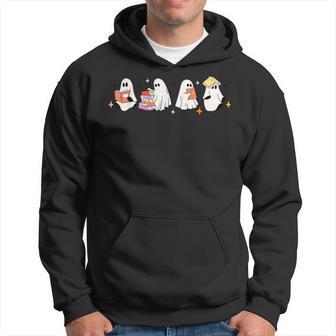Cute Boo Ghost Read More Books Halloween Book Lover Hoodie - Thegiftio UK
