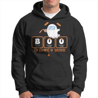 Cute Chemistry Boo The Element Of Surprise Chemist Halloween Hoodie - Thegiftio UK