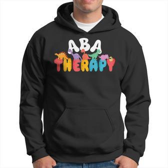Cute Dinosaur Aba Therapy Behavior Analysis Therapist Squad Hoodie - Thegiftio UK