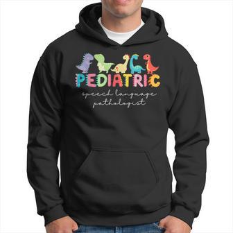 Cute Dinosaur Pediatric Speech Language Pathologist Slp Hoodie - Thegiftio UK