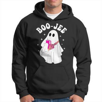 Cute Ghost Halloween Costume Boujee Boo-Jee Spooky Season Hoodie - Thegiftio UK