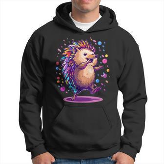 Cute Hedgehog Dancing Kapuzenpullover - Seseable