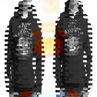 Cute Jack O'lantern Pumpkin Happy Halloween Hoodie - Monsterry
