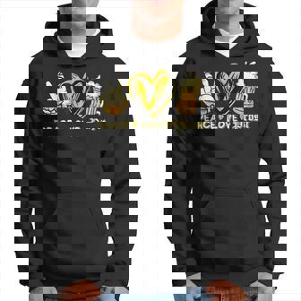 Cute Oktoberfest Costume Peace Love Prost Prost Oktoberfest Hoodie - Thegiftio UK