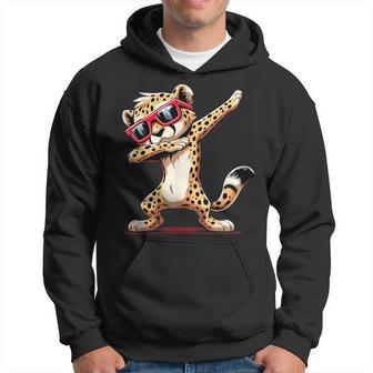 Dabbing Cheetah Sunglasses Cheetah Animal Hoodie - Thegiftio UK