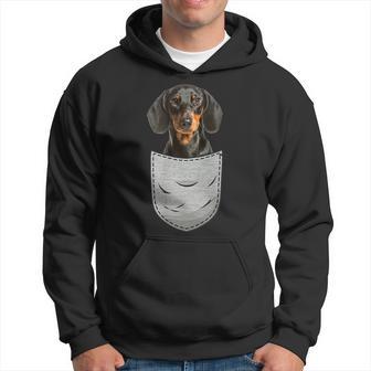 Dachshund Teckel Dachshund Chest Pocket Dog Owner Kapuzenpullover - Geschenkecke