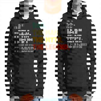 Dad The Man The Myth The Legend Vintage For Dad Hoodie - Thegiftio UK