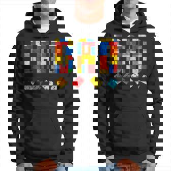 Dad Master Builder Building Blocks Birthday Family Matching Hoodie | Seseable UK