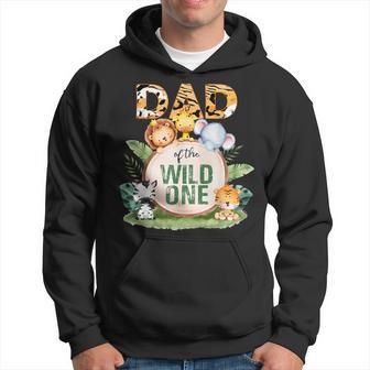 Dad Of The Wild One 1St Birthday Safari Family Matching Hoodie - Thegiftio UK