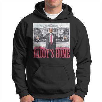 Daddys Home White House Trump 2024 Hoodie - Thegiftio UK