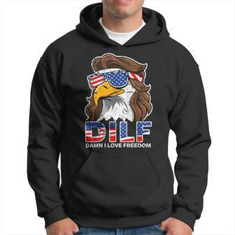 Damn I Love Freedom Eagle Patriotic July 4Th Hoodie - Monsterry DE
