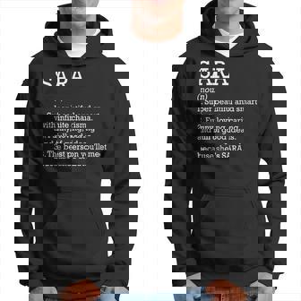 Definición De Sara Nombre Personalizado Sara Divertido Cumpleaños Cuello Sudadera - Regaloses