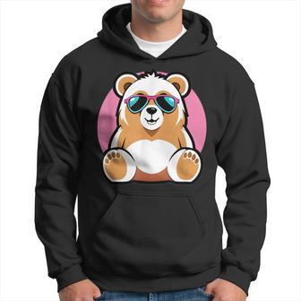 Delightful Brown Bear Stuffed Animal & Kid-Friendly Uv Hoodie - Monsterry