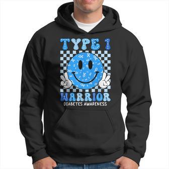 Diabetes Awareness Toddler Ribbon T1d Warrior Support Squad Hoodie - Thegiftio UK