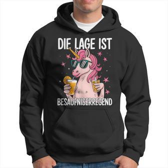 Die Lage Ist Besäufniserregend Saying Party Outfit Kapuzenpullover - Geschenkecke