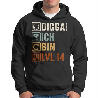 Digga Ich Bin 14 Jahre 14Th Birthday Boy Gamer Kapuzenpullover - Geschenkecke