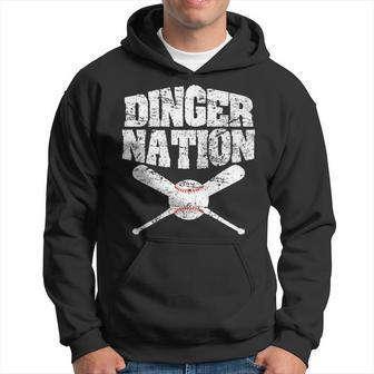 Dinger Nation Baseball Hoodie - Monsterry