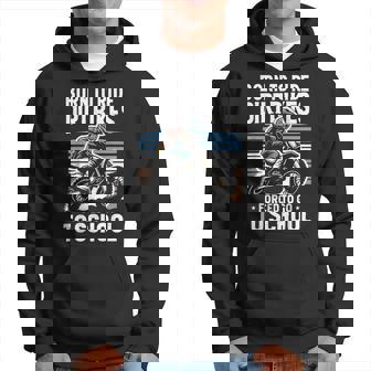 Dirt Bike Motocross Ride Dirt Bikes Forced To Go To School Hoodie - Monsterry