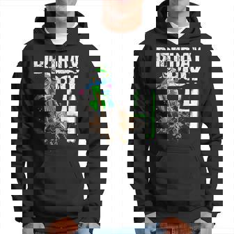 Dirtbike Motocross Mx Borthday Boy 4 Th Birthday Toddler Hoodie - Monsterry
