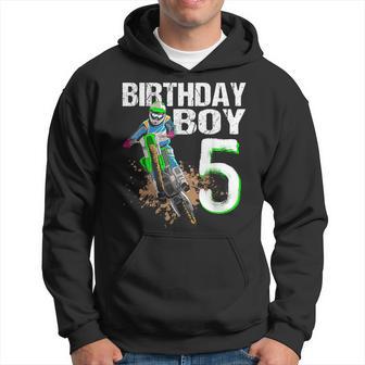 Dirtbike Motocross Mx Borthday Boy 5 Th Birthday Toddler Hoodie - Monsterry