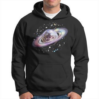 Disco Ball Saturn Rings 70S Retro Club Vintage Hoodie - Thegiftio UK