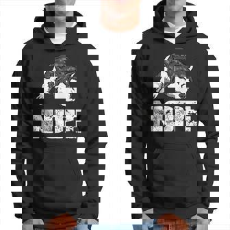 Distressed Nope Siberian Husky Lover Hoodie - Monsterry