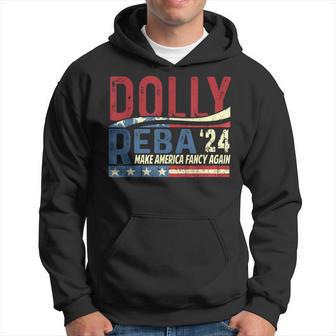 Dolly Reba 2024 Make America Fancy Again Flag Usa Hoodie - Thegiftio UK