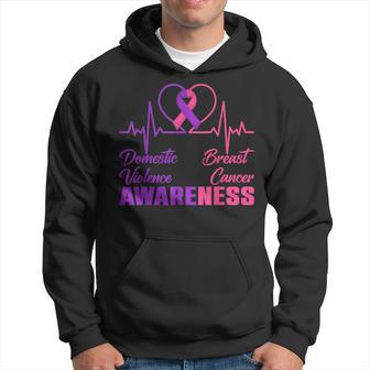 Domestic Violence & Breast Cancer Awareness Month Warrior Hoodie - Thegiftio UK
