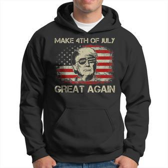 Donald Trump 2024 Make 4Th Of July Great Again American Flag Hoodie - Monsterry DE