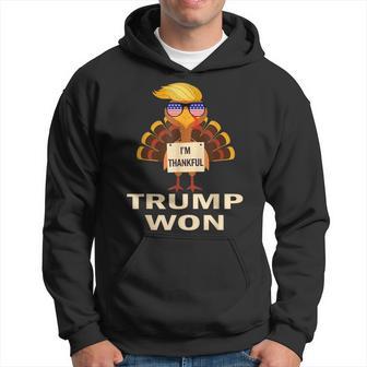Donald Trump Thanksgiving I'm Thankful Donald Won Hoodie - Thegiftio UK